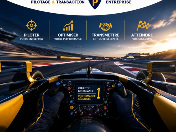 Cockpit de Formule 1, objectif croissance et performance sécurisée — piloter la rentabilité de sa PME