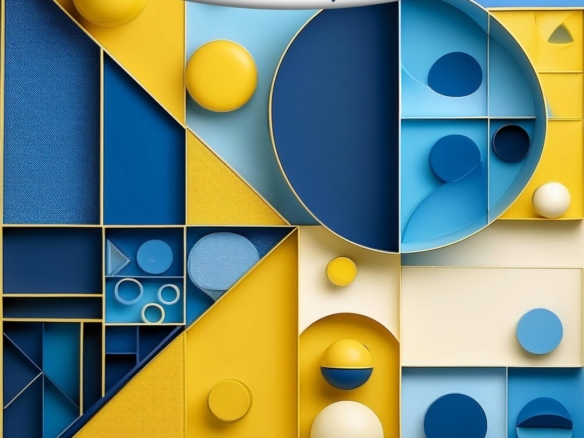 Composition géométrique structurée — construire un tableau de bord dirigeant clair