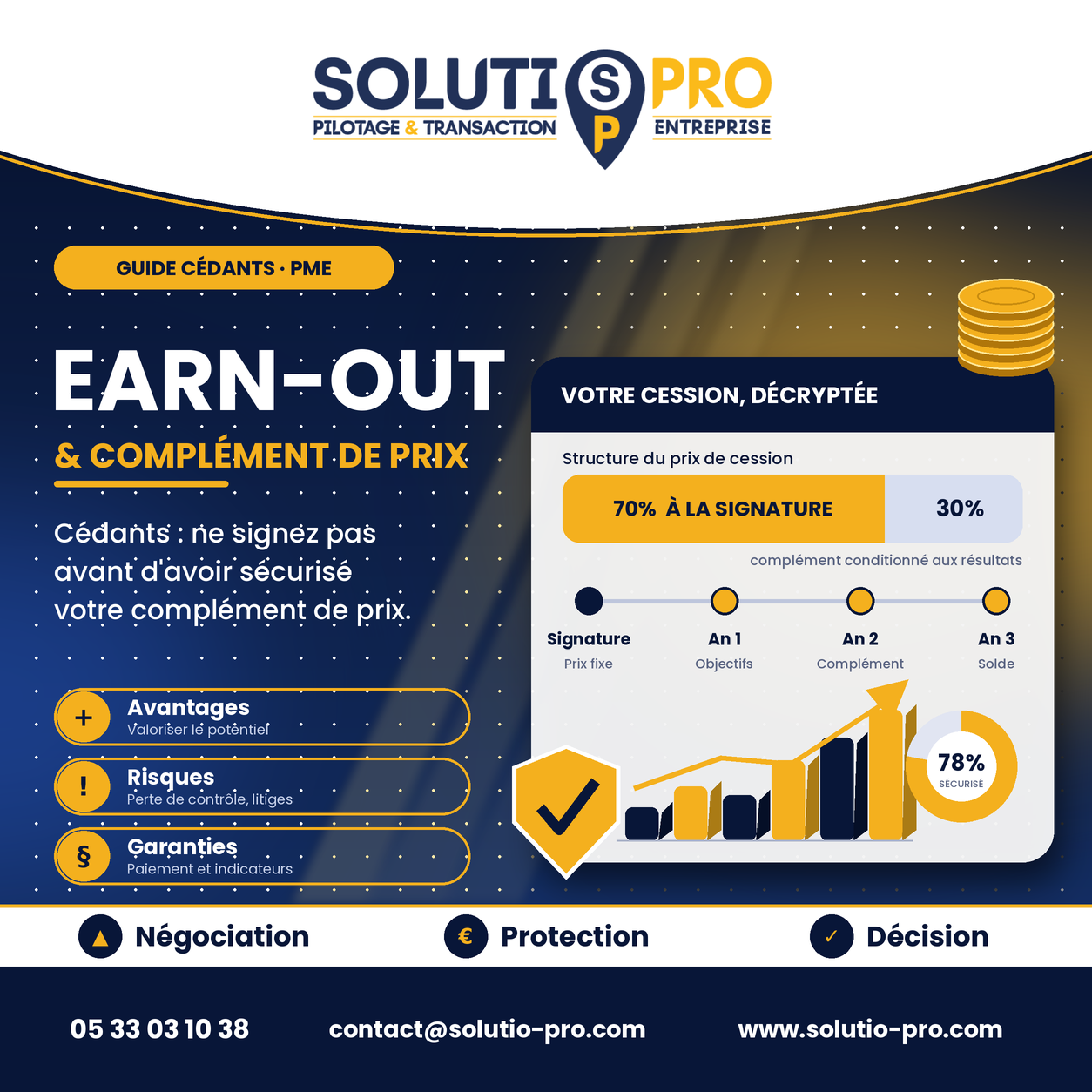 Earn-out et complément de prix en cession d entreprise - guide Solutio Pro