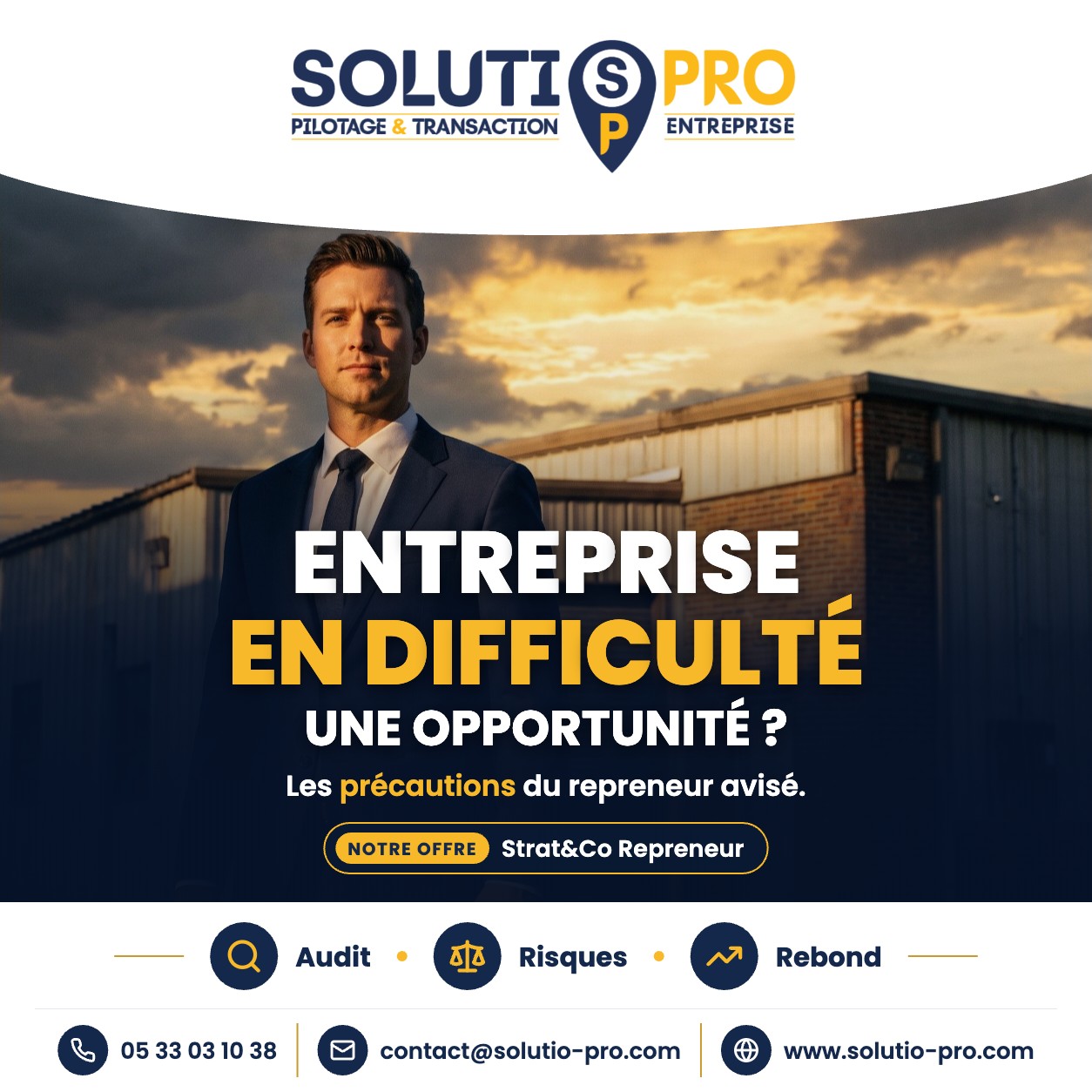 Reprendre une entreprise en difficulté : opportunités, risques et précautions pour le repreneur – Solutio Pro