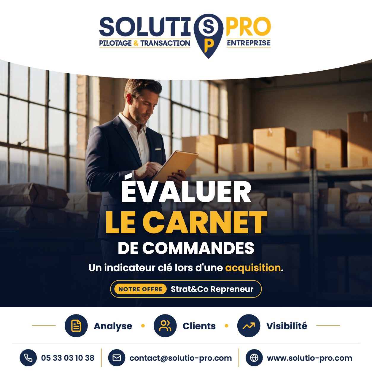 Comment évaluer la qualité d'un carnet de commandes lors d'une acquisition – Solutio Pro