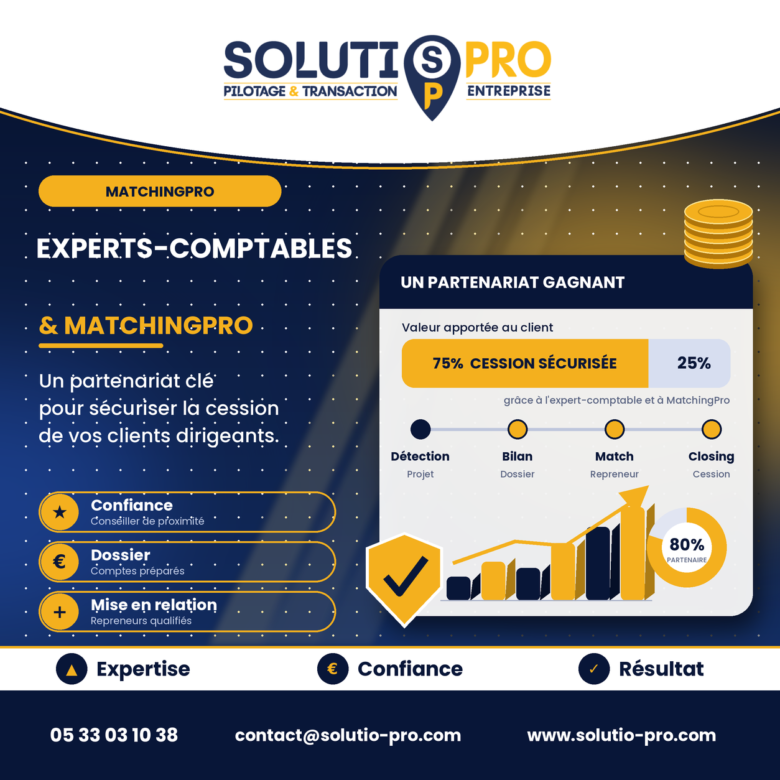 MatchingPro et les experts-comptables : un partenariat clé pour sécuriser la cession